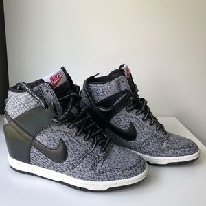 LIKE NEW! Nike Sky Hi Dunks Wedge Sneakers